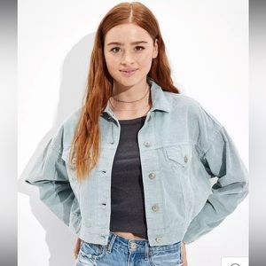 American Eagle Cropped Corduroy Jacket